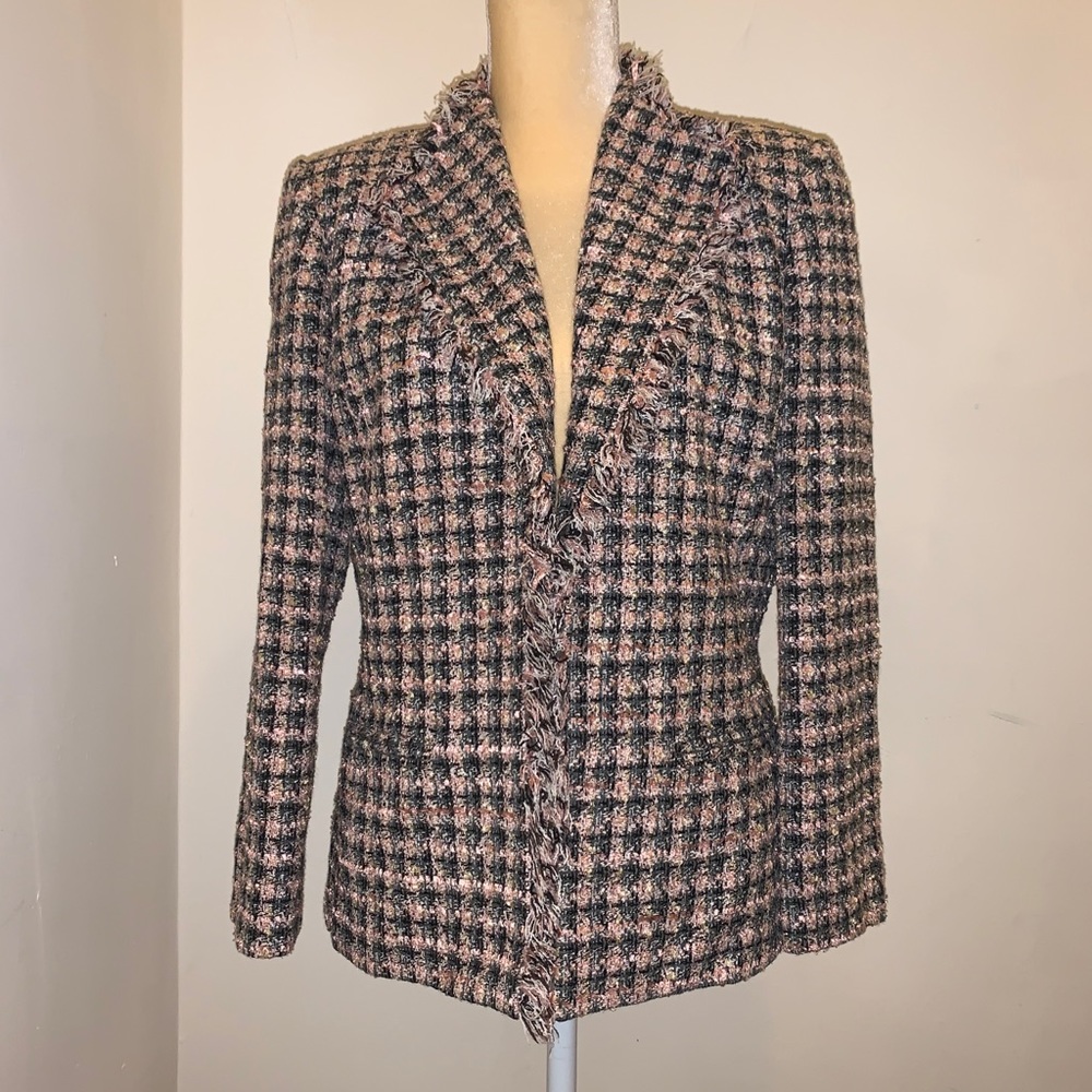 Liz Claiborne Houndstooth Blazer